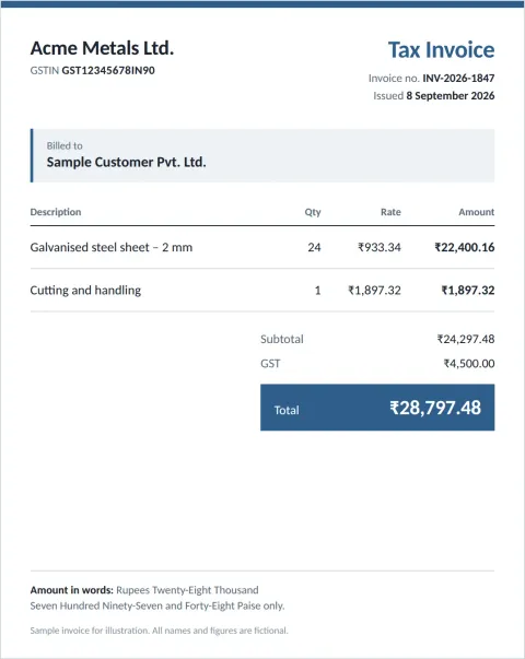 Sample Invoice INV-2026-1847
